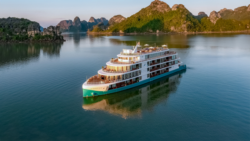 Halong bay in Capella Cruise 2 Days 1 Night