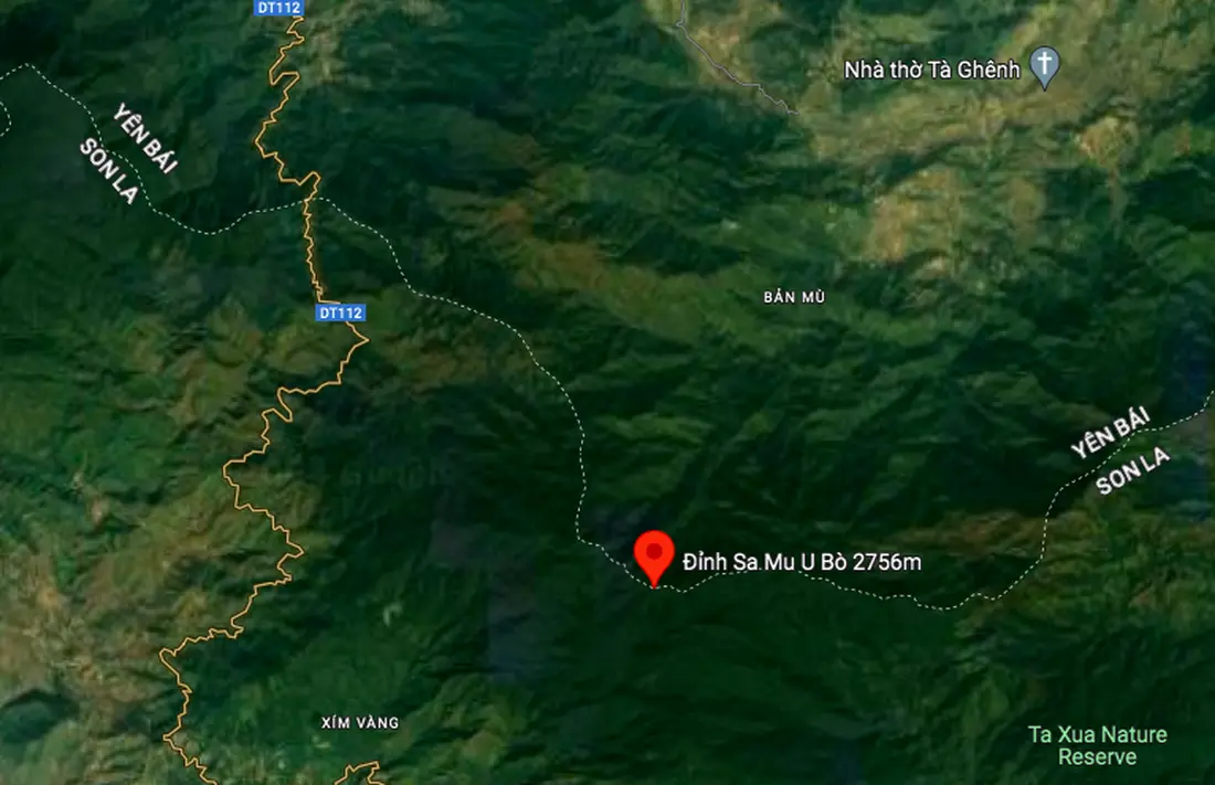 Vị trí Mount Samu - U Bò trên bản đồ