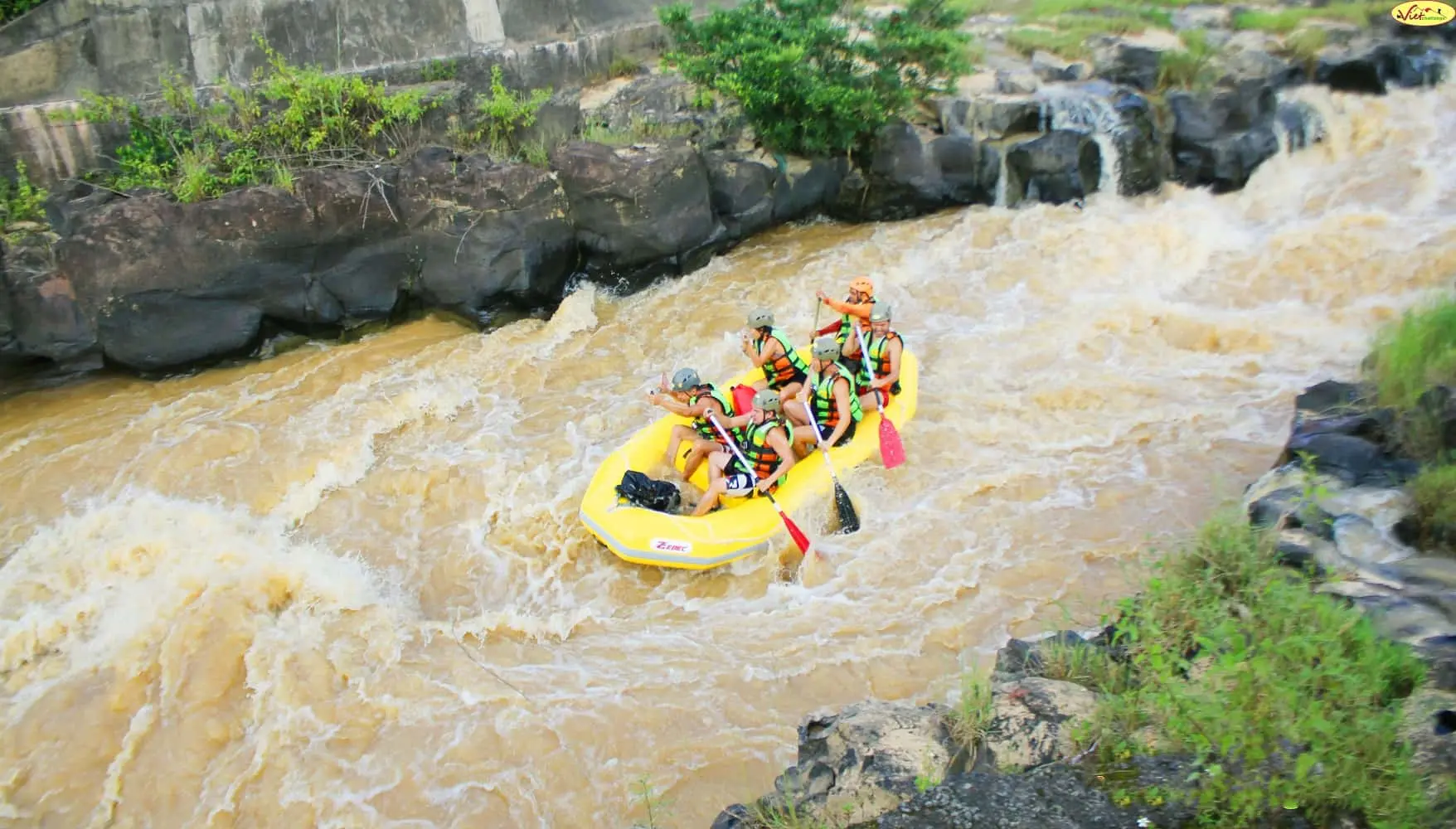 Tour chèo thuyền vượt ghềnh thác trên sông tại Đà Lạt,du lịch đà lạt